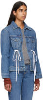 Thumbnail for your product : Proenza Schouler Blue PSWL Denim Drawstring Jacket