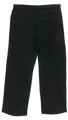 Eileen Fisher NEW Black Silk Straight Leg Casual Pants Petites 10P BHFO