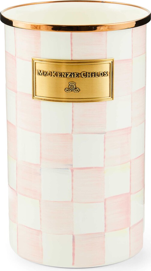 Mackenzie Childs MacKenzie-Childs Rosy Check Utensil Holder