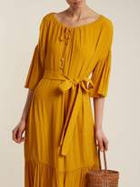 Thumbnail for your product : Albus Lumen - Lolita Bell Sleeved Tiered Dress - Womens - Yellow
