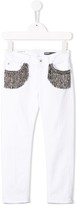 Thumbnail for your product : Dondup Kids Bead-Embellished Jeans