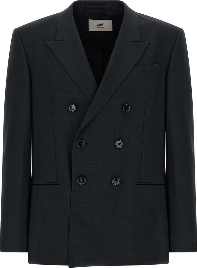 Ami Paris Double-Breasted Tailored Blazer