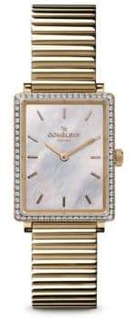 Mother of Pearl Shirley Fromer Diamond, Mother-Of-Pearl & Stainless Steel Bracelet Watch