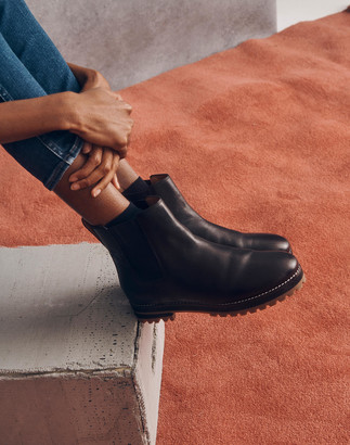 the ivy chelsea boot in croc embossed leather