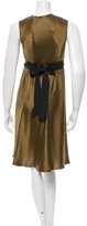 Thumbnail for your product : Vera Wang Silk Sash Tie Dress