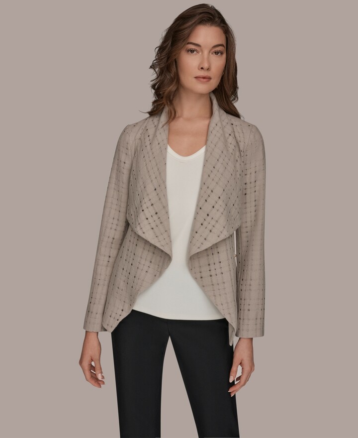Donna Karan Women's Wrap Jacket with Belt