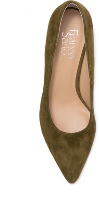 franco sarto callan suede block heel pump