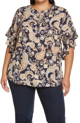 vince camuto paisley top