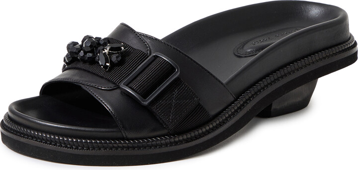 Simone Rocha Perspex Heel Slide W/ Buckle Emb ShopStyle Sandals