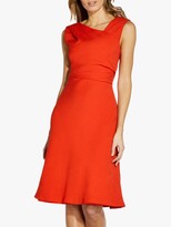 Thumbnail for your product : Adrianna Papell Pleated Woven Knee Length Dress, Red