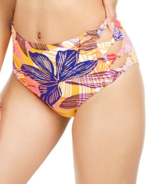 juniors high waisted bikini bottoms