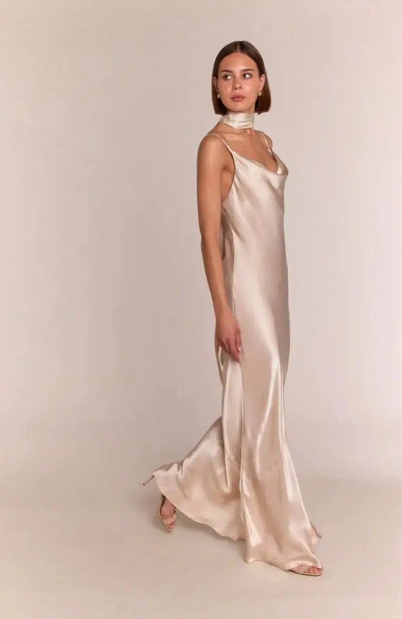 Rewritten Pollenca Cowl Neck Dress