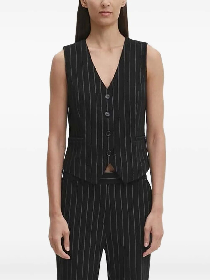 Bruuns Bazaar Pinstripe Buttoned Vest