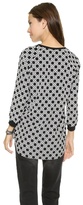 Thumbnail for your product : Tibi 3/4 Sleeve V Neck Top