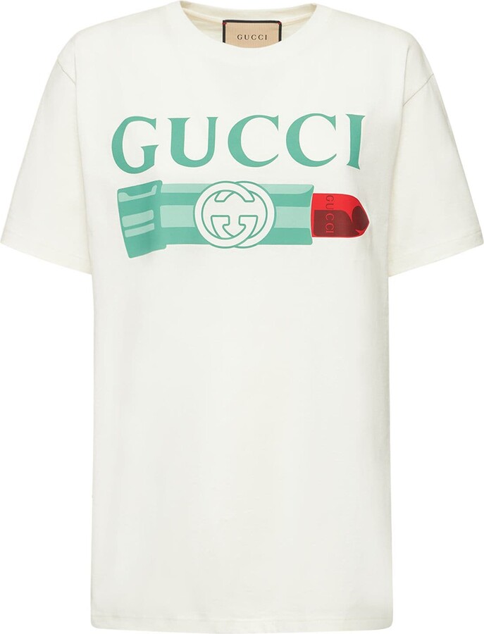 Gucci G-Loved oversize cotton t-shirt - ShopStyle