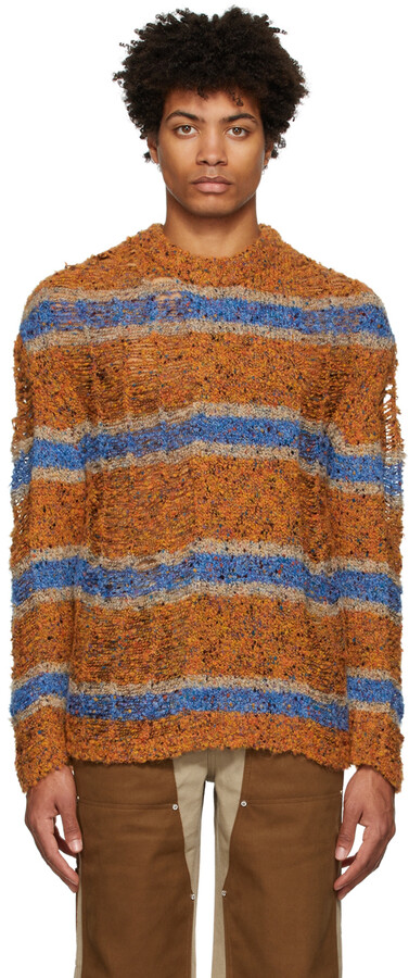 ANDERSSON BELL Orange & Blue Bothnia Stripe Sweater - ShopStyle