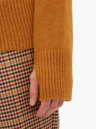 Oliver Spencer Talbot Cabled Wool Roll-neck Sweater - Mens - Orange
