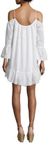 Thumbnail for your product : BCBGMAXAZRIA Off-The-Shoulder Eyelet Dress, White