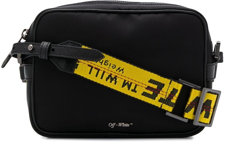 off white purse yellow strap