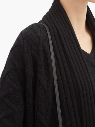 eskandar Trellis-knit Cashmere Cardigan - Black