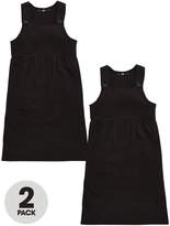 Thumbnail for your product : Very Girls 2 Pack Jersey School Pinafore