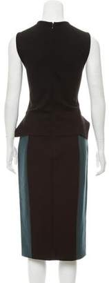 Stella McCartney Peplum-Accented Sheath Dress