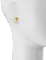 Thumbnail for your product : Tory Burch Cecily Golden Flower Stud Earrings
