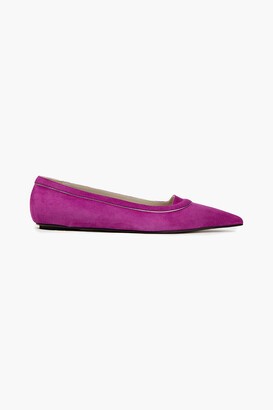 Marni Suede point-toe flats