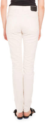 Proenza Schouler Five-Pocket Skinny Jeans, Cream