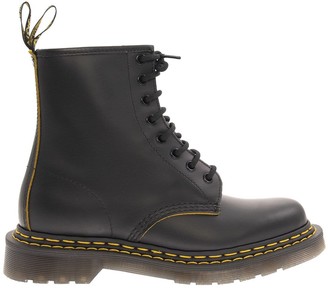 Dr. Martens 1460 Double Stitch Leather Ankle Boots Black