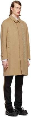 Burberry Tan Single Breasted Coat