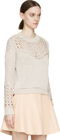Thumbnail for your product : 3.1 Phillip Lim Beige Pointelle-Knit Sweater
