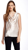 Thumbnail for your product : Magaschoni Sleeveless Cowl Neck Silk Blouse