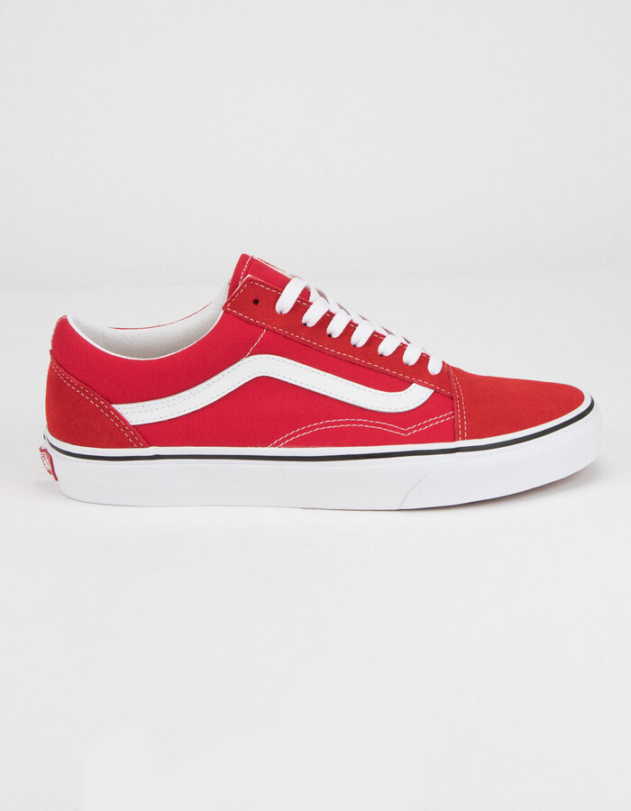 Mens Red Striped Shoes Vans | ShopStyle