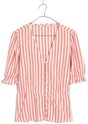 courtyard ruffle hem top madewell