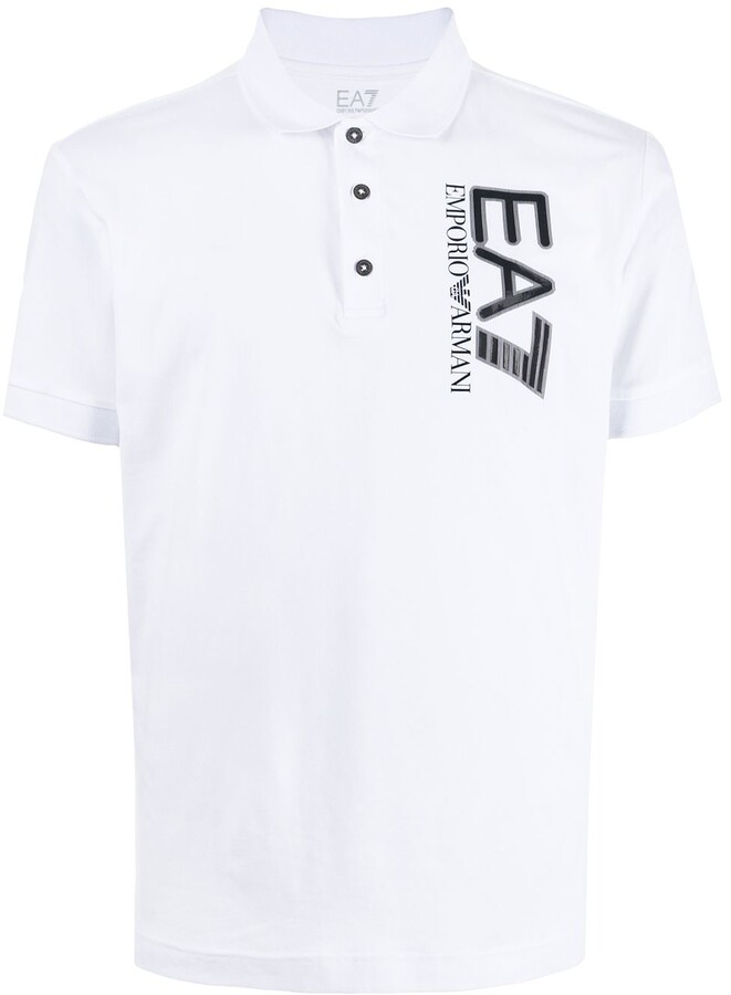 EA7 Emporio Armani White Men's Polos | Shop the world's largest 