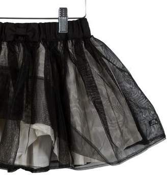 Lili Gaufrette Girls' Bow-Accented Skirt