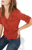 Thumbnail for your product : Madewell Daylight Swiss Dot Tie Sleeve Top