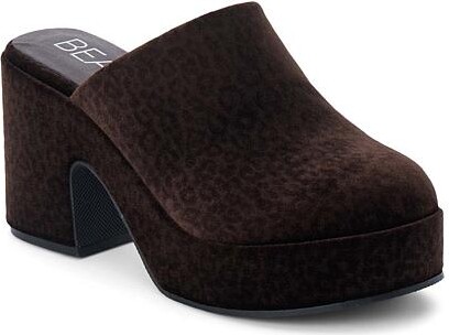 BEACH BY MATISSE Clog-Inspired Platform Mule - Jayde - Brown - Size 9