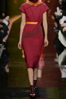 Thumbnail for your product : Peter Pilotto Paneled wool-crepe dress