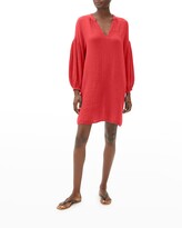 Thumbnail for your product : Michael Stars Katrina Blouson-Sleeve Cotton Gauze Dress