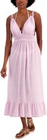 Thumbnail for your product : Miken Women's Smocked Midi Dress Cover-Up, Created for Macy's Women's Swimsuit