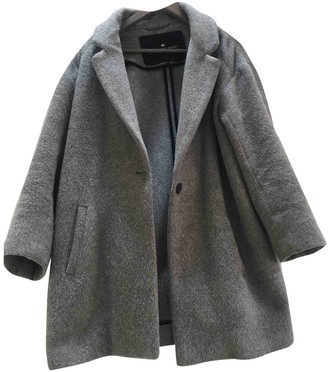 Designers Remix Grey Wool Coat for Women