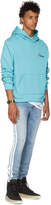 Thumbnail for your product : Amiri Blue and White Stack Track Jeans