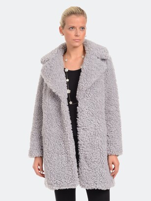 teddy bear coat grey