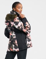 Thumbnail for your product : Roxy Jet Ski snow jacket in living coral plumes
