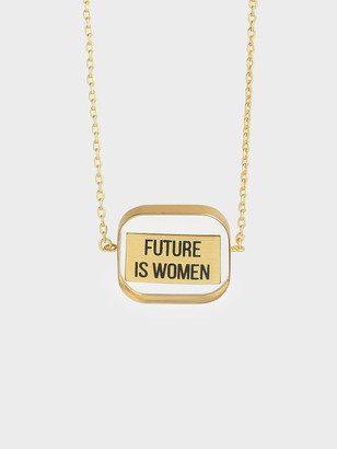 Charles & Keith &FUTURE IS WOMEN& Acrylic Necklace