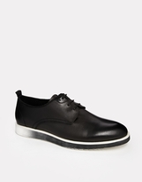 Thumbnail for your product : ASOS Derby Shoes in Leather - Black