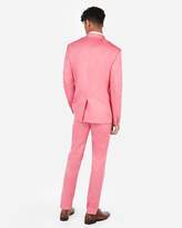 Thumbnail for your product : Express Extra Slim Bright Pink Cotton Oxford Stretch Suit Jacket