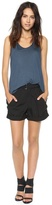 Thumbnail for your product : Helmut Lang Rolled Hem Draped Shorts